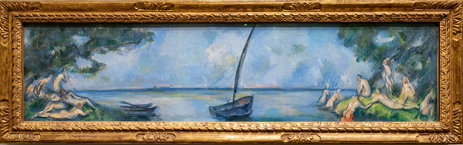 La barque et les baigneurs [Paul Cezanne]